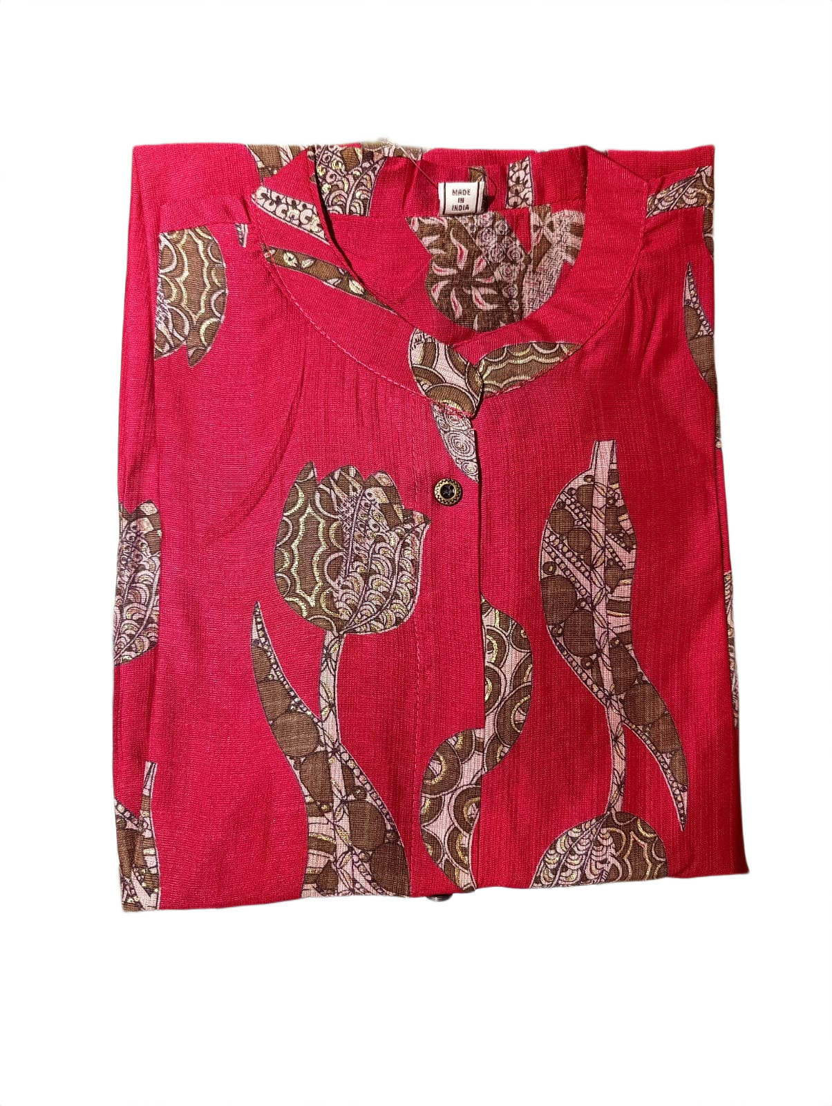 Fuchsia Botanical Print Kurti