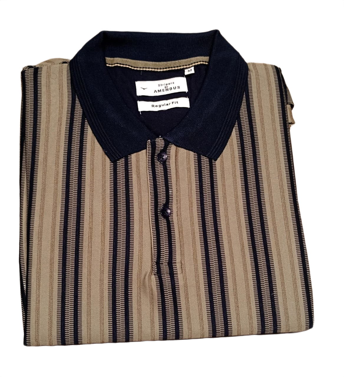 Men’s  Vertical Striped Polo T-Shirt
