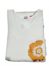 Ivory Floral Print Kurta Set with Dupatta
