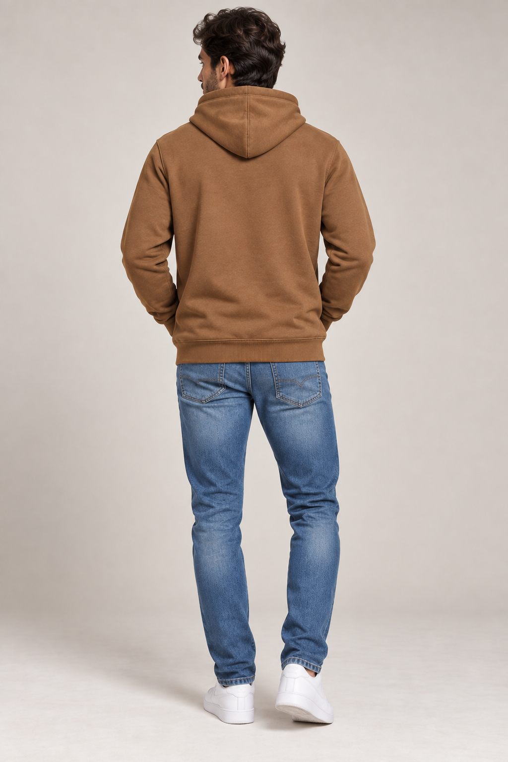 Men’s Brown Graphic Hoodie