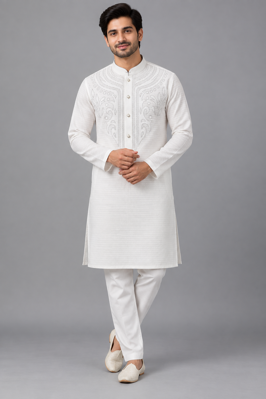 Men’s Premium White kurta