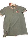 Pure Street Sage Green Zip Polo T-Shirt for Men