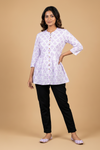 Printed Peplum Top for Women