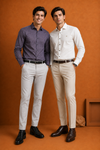 Men's Textured  Formal Shirt – Premium Full Sleeve Office Wear