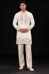 Ivory Embroidered Festive Kurta Set