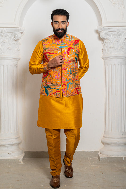 Classic Kurta Jacket Set