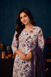 Midnight Bloom Floral Kurta Pant & Dupatta Set