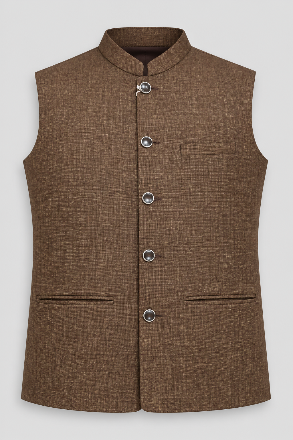 Men's Classic Brown Textured Modi Jacket