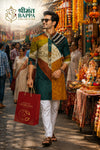 Multicolor Patchwork Print Festive Kurta Set