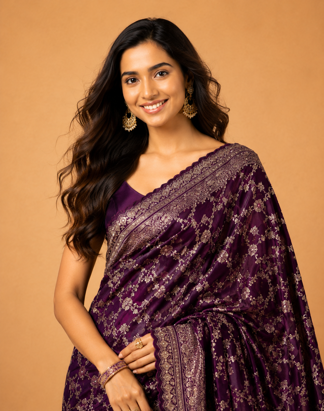 Royal Teal  Saree with Rich Zari Weaving
