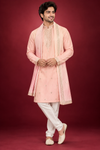 Peach Pink Royal Ethnic Kurta Set
