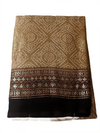 Elegant Beige & Brown Printed Saree with Rich Designer Border |