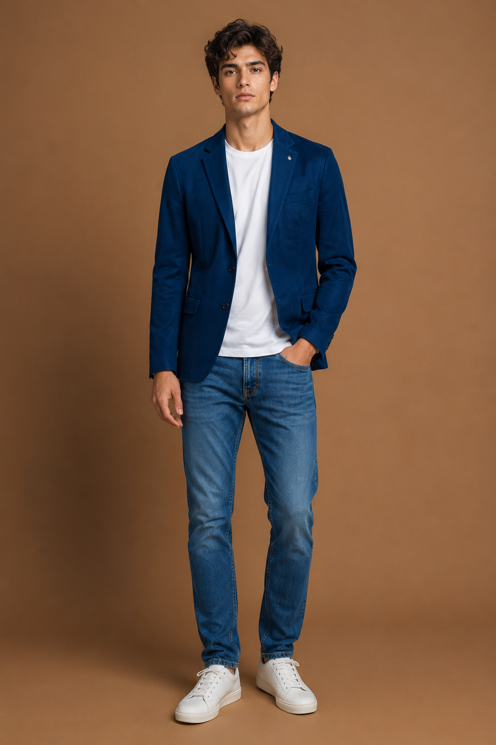 Men's Royal Blue Casual Blazer