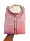 Men’s Mauve Pink Jacquard Kurta Pajama Set