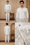 Men’s Ivory Embroidered Jodhpuri Set
