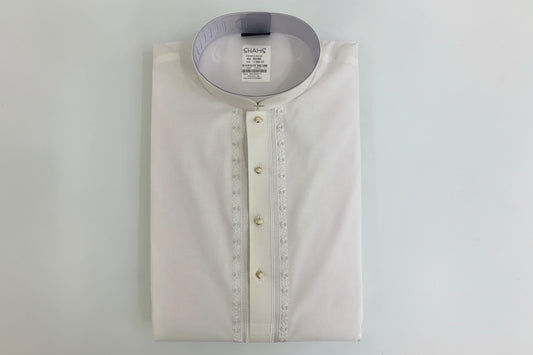 Ivory Embroidered Festive Kurta