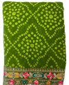 Women's  Bandhani Printed Saree with Designer Border