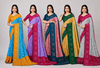 Saree with Emerald  Designer Border