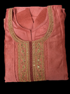 Elegant Mauve Embroidered Anarkali Kurta Set with Dupatta