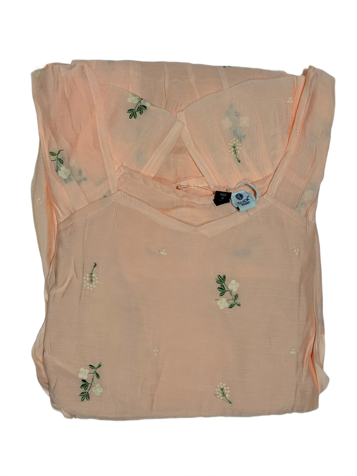 Blush Peach Floral Tiered Maxi Dress