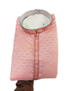 Men’s Blush Pink Jacquard Kurta Pajama Set