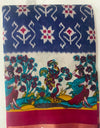 Women's Magenta Printed Saree with  Traditional Border