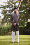 Embroidered Indo-Western Kurta Jacket Set