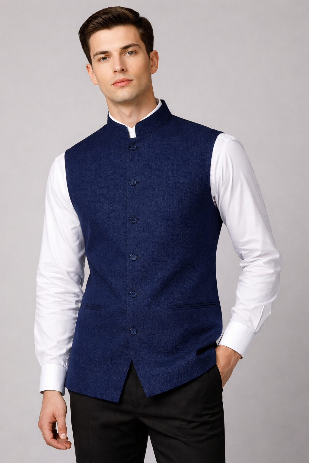 Men’s Matty Fabric Nehru Jacket