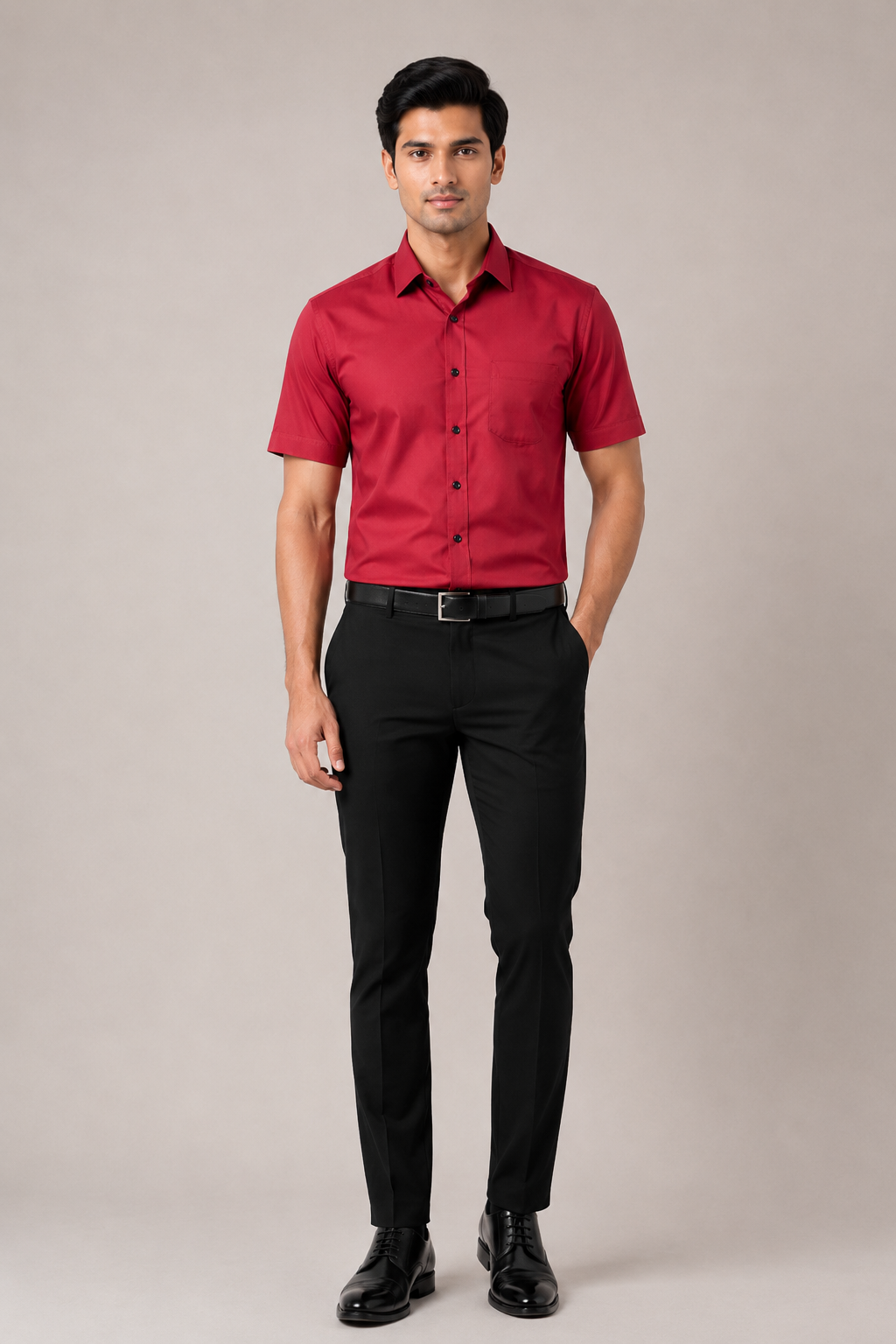 Men's Solid  Half Sleeve Formal Shirt