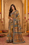 Royal Heritage Mirror Work Saree with Designer Blouse