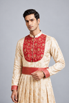 Cream Peshwai Angarkha Outfit