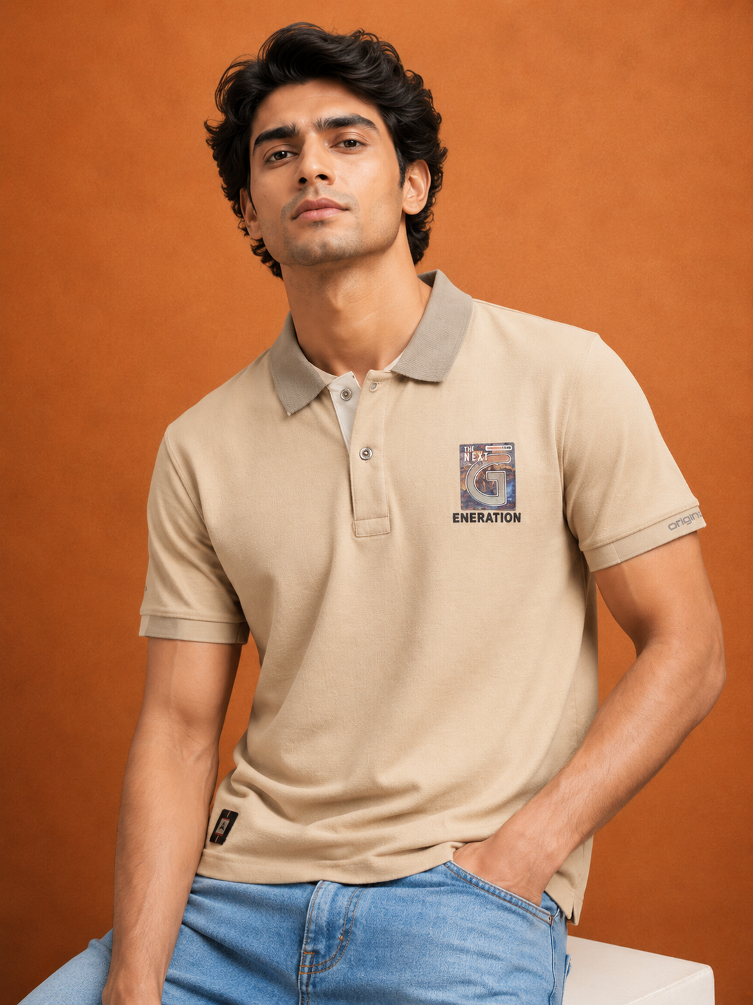 Pure Street Zip Polo T-Shirt for Men