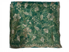 Sea Green Floral Embroidered Organza Saree