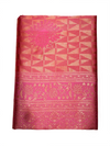 Radiant Rani Pink Saree with Traditional Zari Weaving