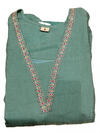Elegant Sea Green Floral Embroidered Kurti Pant Set with Dupatta