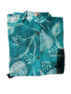 Turquoise Leaf Print Kurti