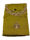 Women’s Olive Green Embroidered Kurti Pant Dupatta Set