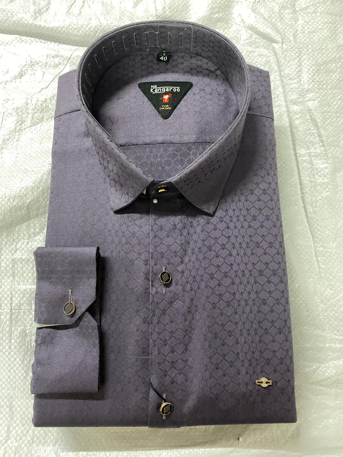 Men's Textured  Formal Shirt – Premium Full Sleeve Office Wear