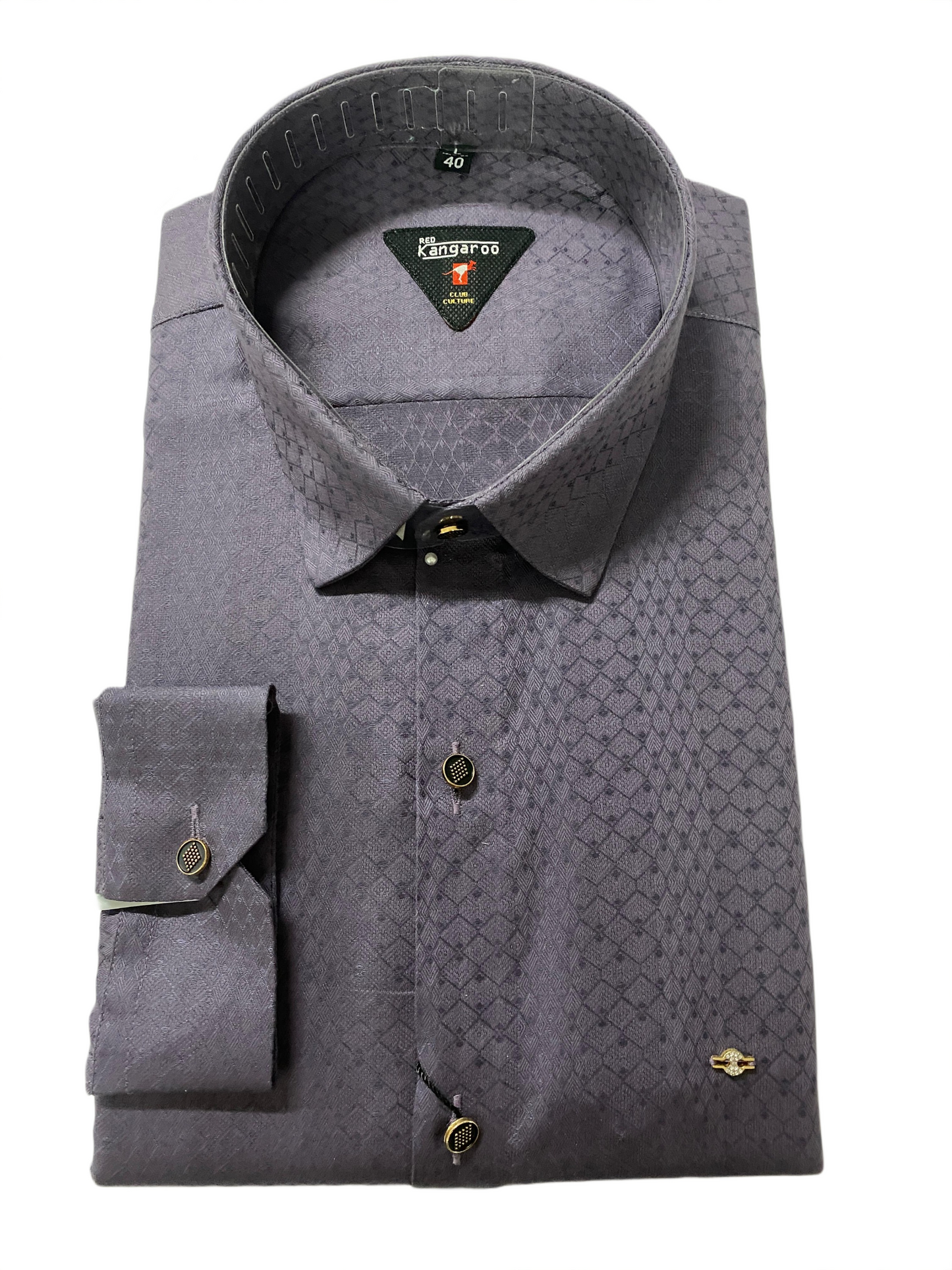 Men's Textured  Formal Shirt – Premium Full Sleeve Office Wear