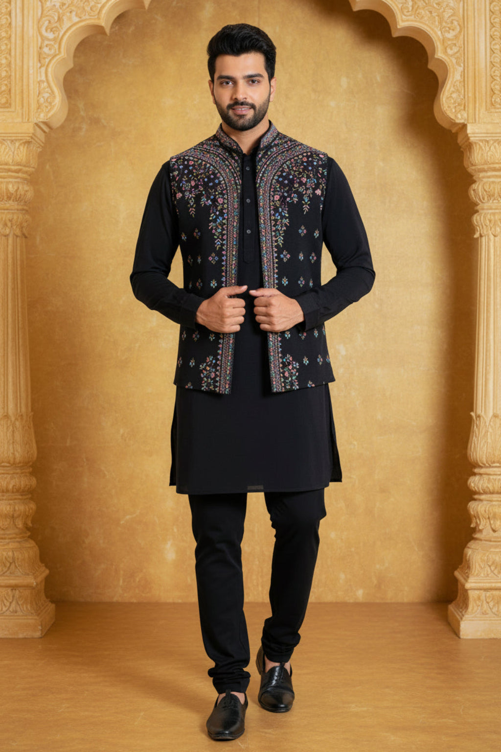Elegant Embroidered Indo Western