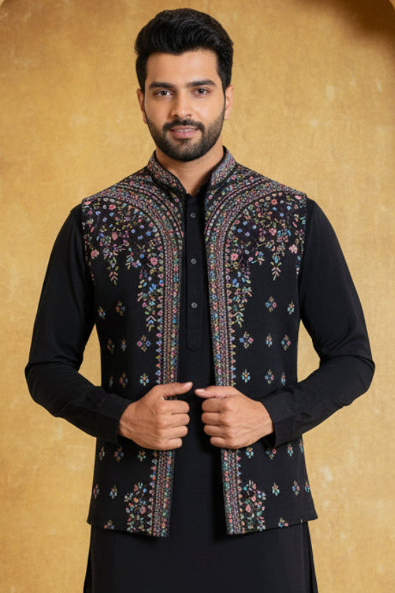 Elegant Embroidered Indo Western