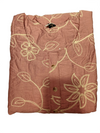 Dusty Rose Floral Printed Puff Sleeve Maxi Dress
