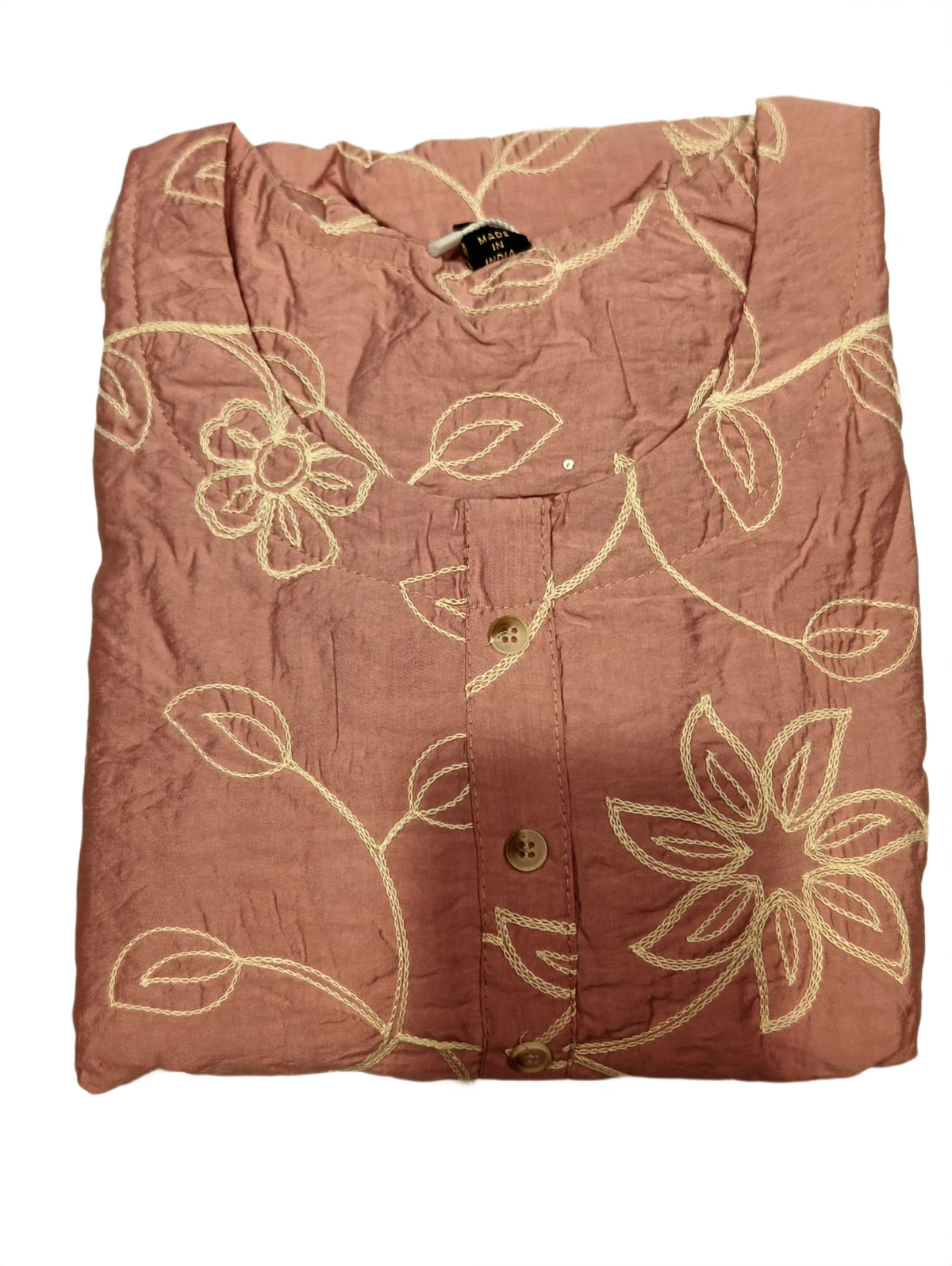 Dusty Rose Floral Printed Puff Sleeve Maxi Dress