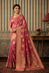 Elegant Saree with Zari Weaving