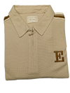 Men’s Beige Half-Zip Sweatshirt with Side Stripes