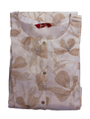 Elegant Cream Floral Kurti