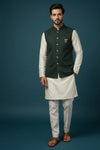 Bottle Green Nehru Jacket