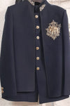Men’s Premium Navy Blue Embroidered Indo-Western Bandhgala Suit Set