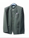 Men’s Olive Green Solid Designer Bandhgala Suit