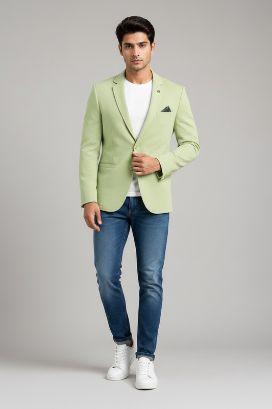 Pista Green Premium Formal Blazer for Men